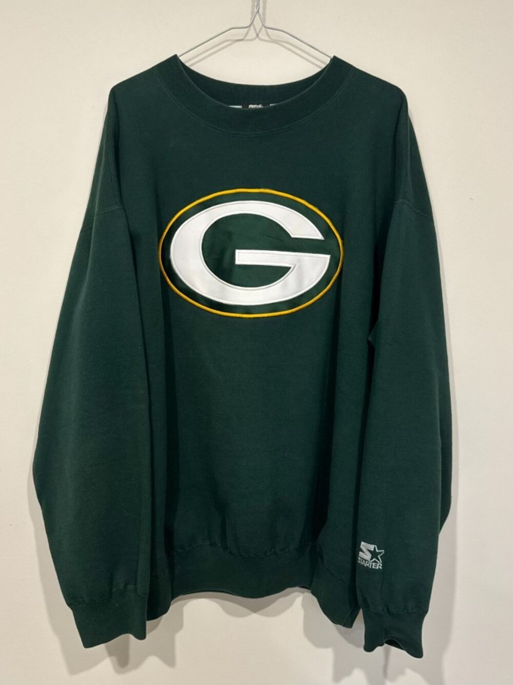 Vintage 1990s Green Bay Packers NFL Sweatshirt Starter One Pound Fleece XL